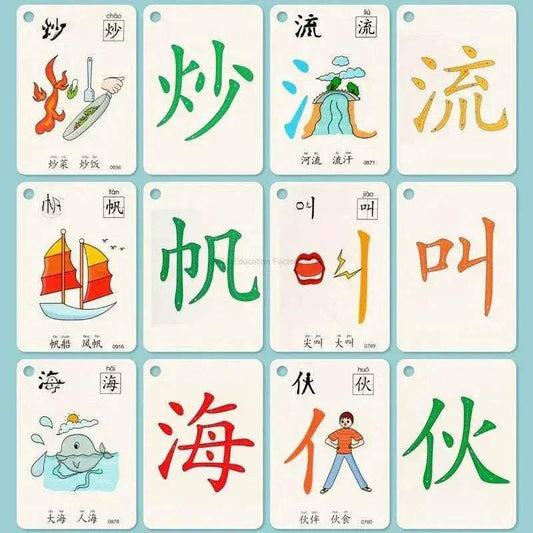 Premium Chinese Pinyin Hanzi Cards 5 Pack Toyland EU - ToylandEU™