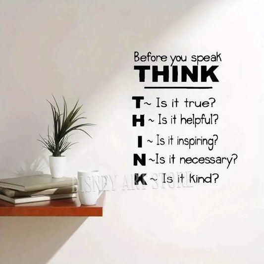 Premium Classroom Wall Decal Think Quote For Teachers - ToylandEU