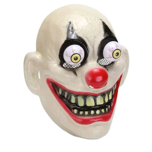 Premium Clown Mask Red Nose Grin for Adults Halloween Party - ToylandEU