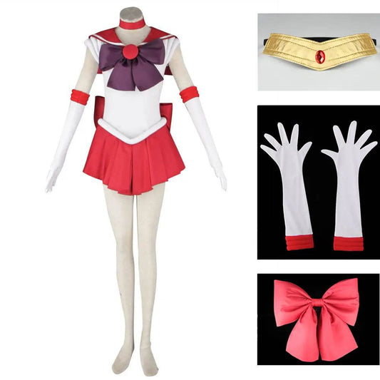 Premium Cosplay Costume Sailor Rei Hino 6 Piece Set Women - ToylandEU