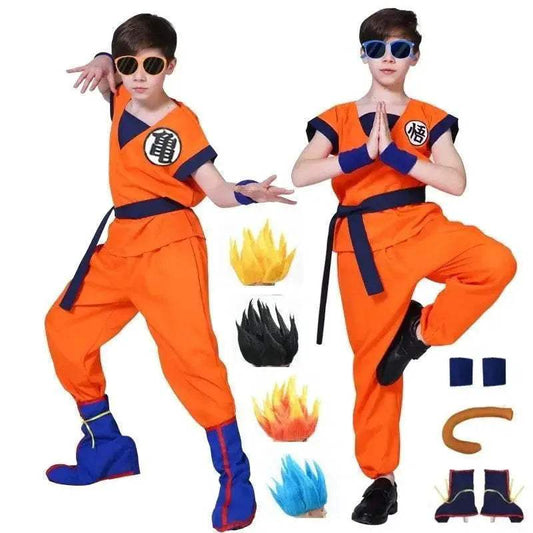 Premium Cosplay Costume Set Super Saiyan Wig For Adults - ToylandEU