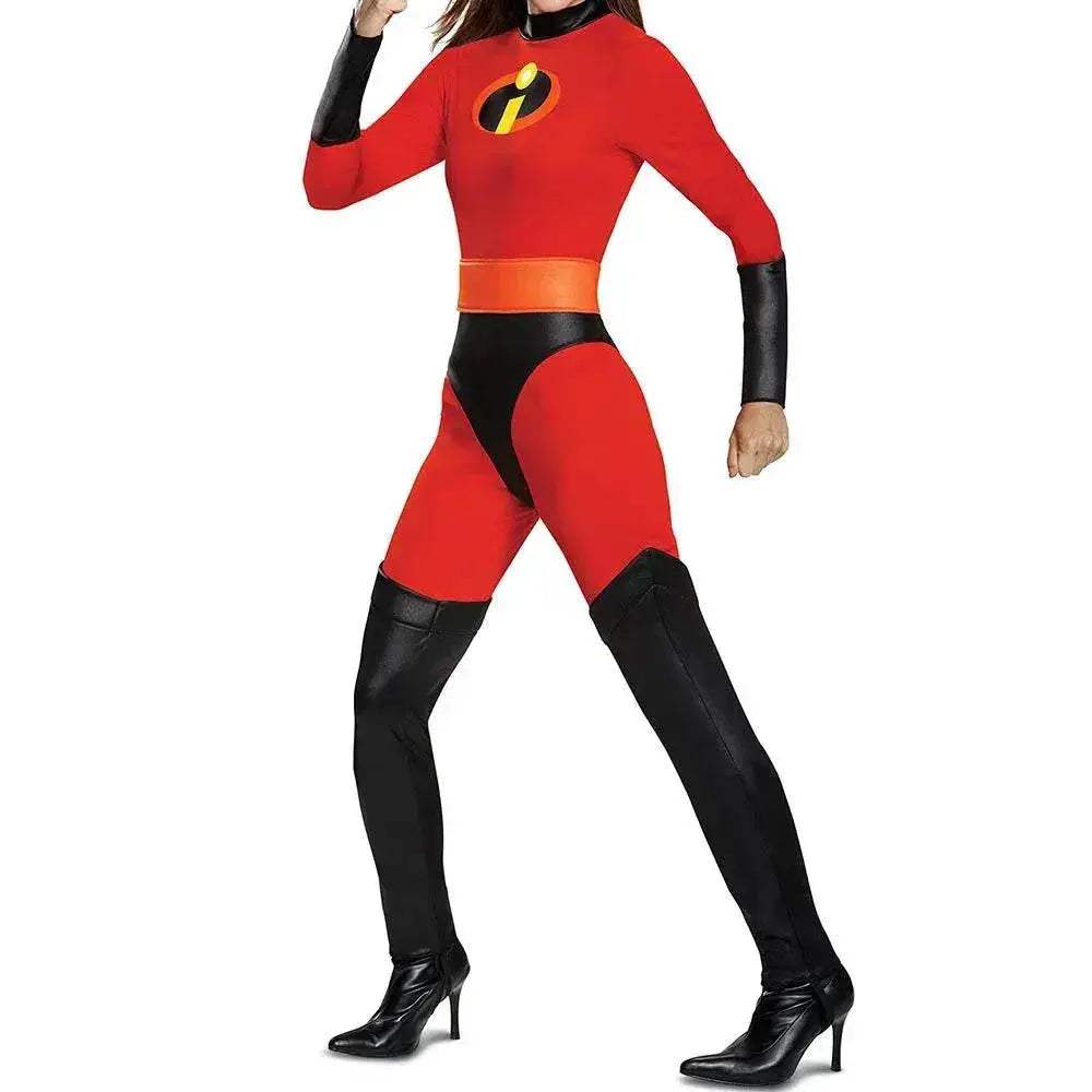 Bold Cosplay Incredibles Red Jumpsuit Mask Toyland EU - ToylandEU™