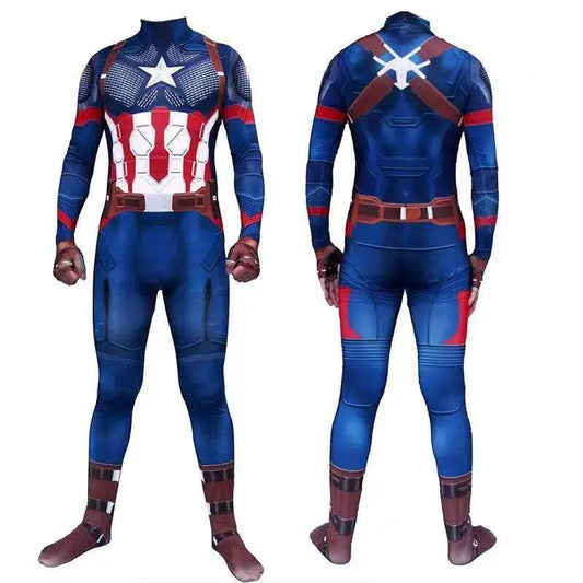 Premium Cosplay Jumpsuit Captain America Style For All Ages - ToylandEU