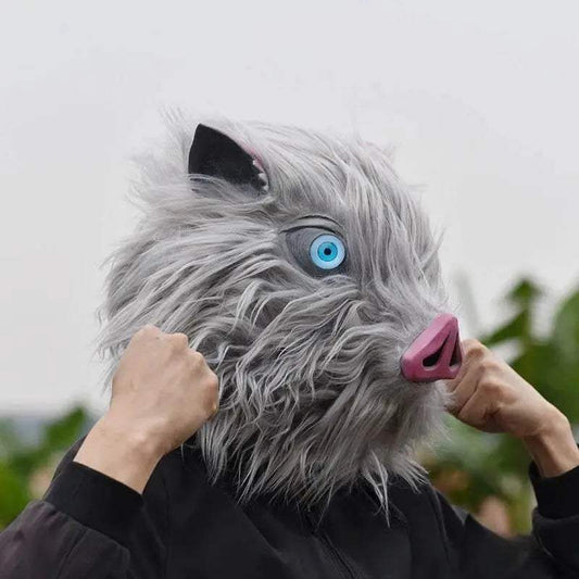 Premium Cosplay Mask Latex Inosuke Pig Headgear Fans - ToylandEU