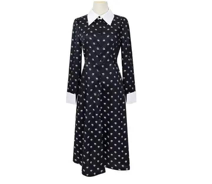 Elegant Wednesday Addams Cosplay Uniform CE Toyland EU - ToylandEU™
