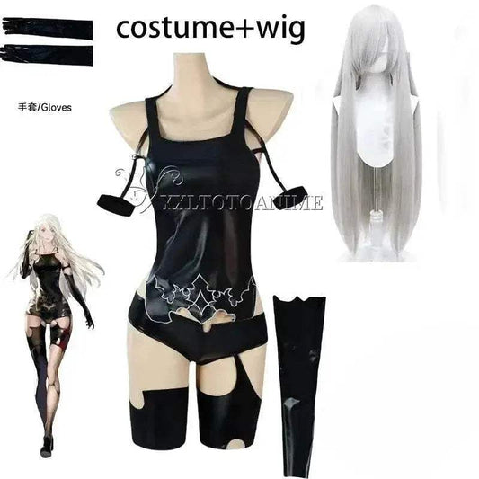 Premium Cosplay Wig A2 Black Battle Suit Toyland EU - ToylandEU™