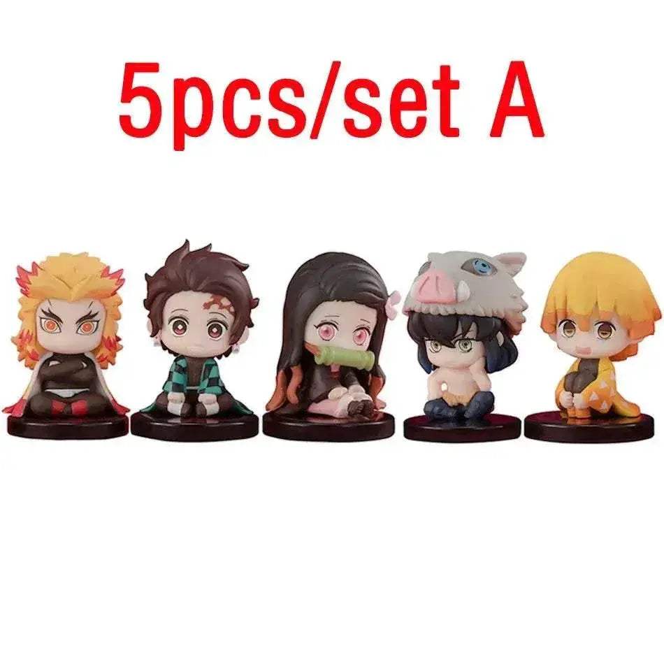 Premium Demon Slayer Action Figures Q Version 10pc For Fans - ToylandEU