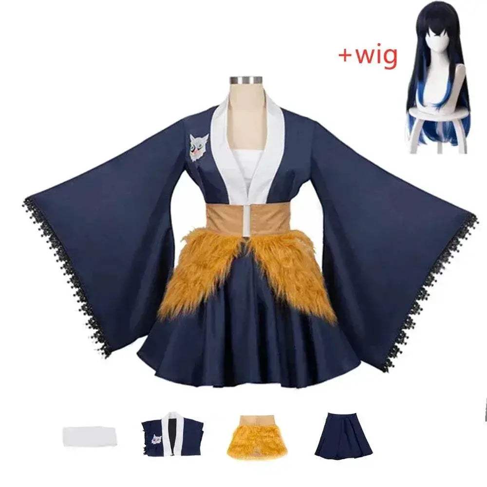 Premium Demon Slayer Cosplay Costume Wig Toyland EU - ToylandEU™