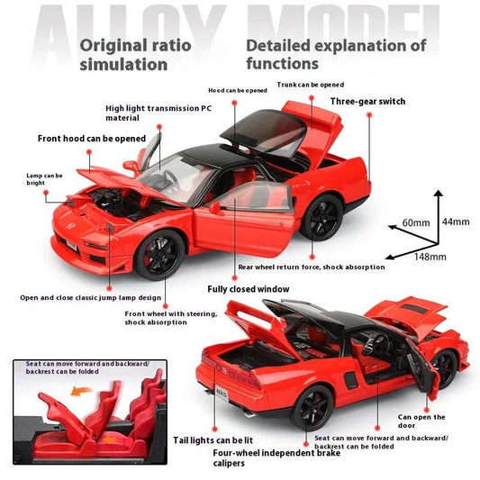 Premium Diecast 1 To 32 NSX Model Car With Sound Light Gift - ToylandEU