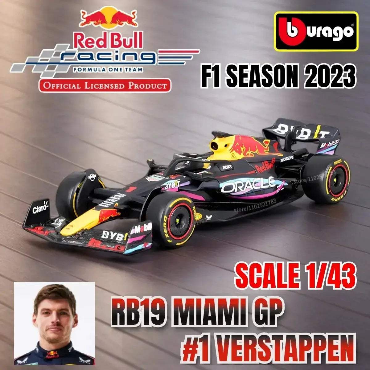 Premium Diecast 1to43 F1 Racing Car Model By Bburago - ToylandEU