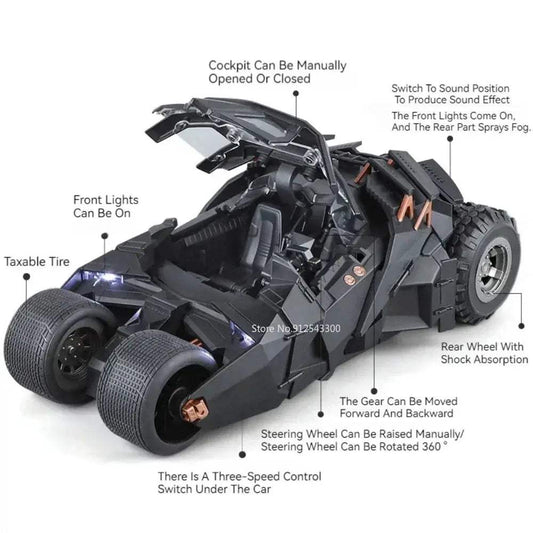 Premium Diecast Batmobile Model Car Toyland EU - ToylandEU™