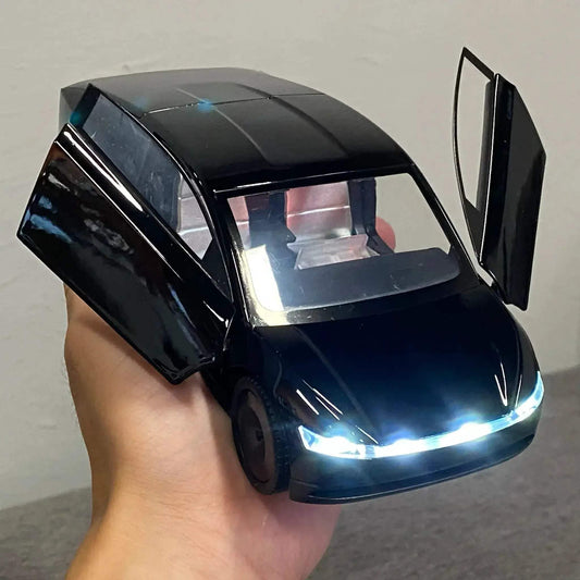 Premium Diecast Car Alloy Robotaxi Cybercab 1:24 With Sound And Light For Boys - ToylandEU