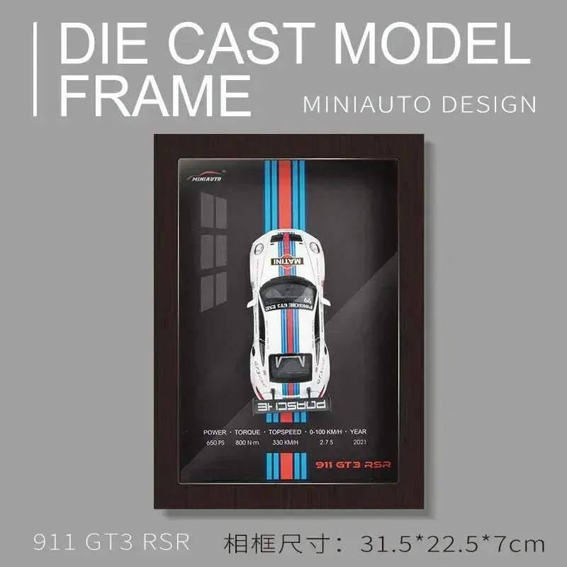 Premium Diecast Car Model 1 32 Scale Alloy Metal Racing Photo Frame Collectors - ToylandEU