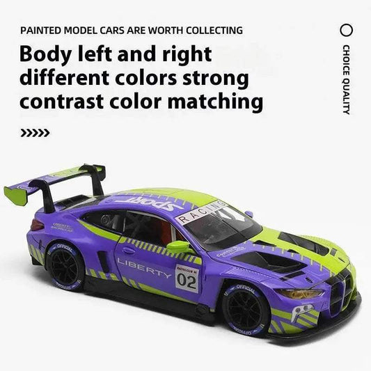 Premium Diecast Car Model BMW M4 GT3 With Sound And Light For Collectors And Hobbyists - ToylandEU