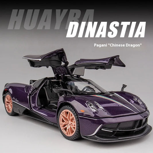 Premium Diecast Car Model Pagani Huayra Dinastia One Thirty Two Scale Desktop Ornament For Car Enthusiasts - ToylandEU