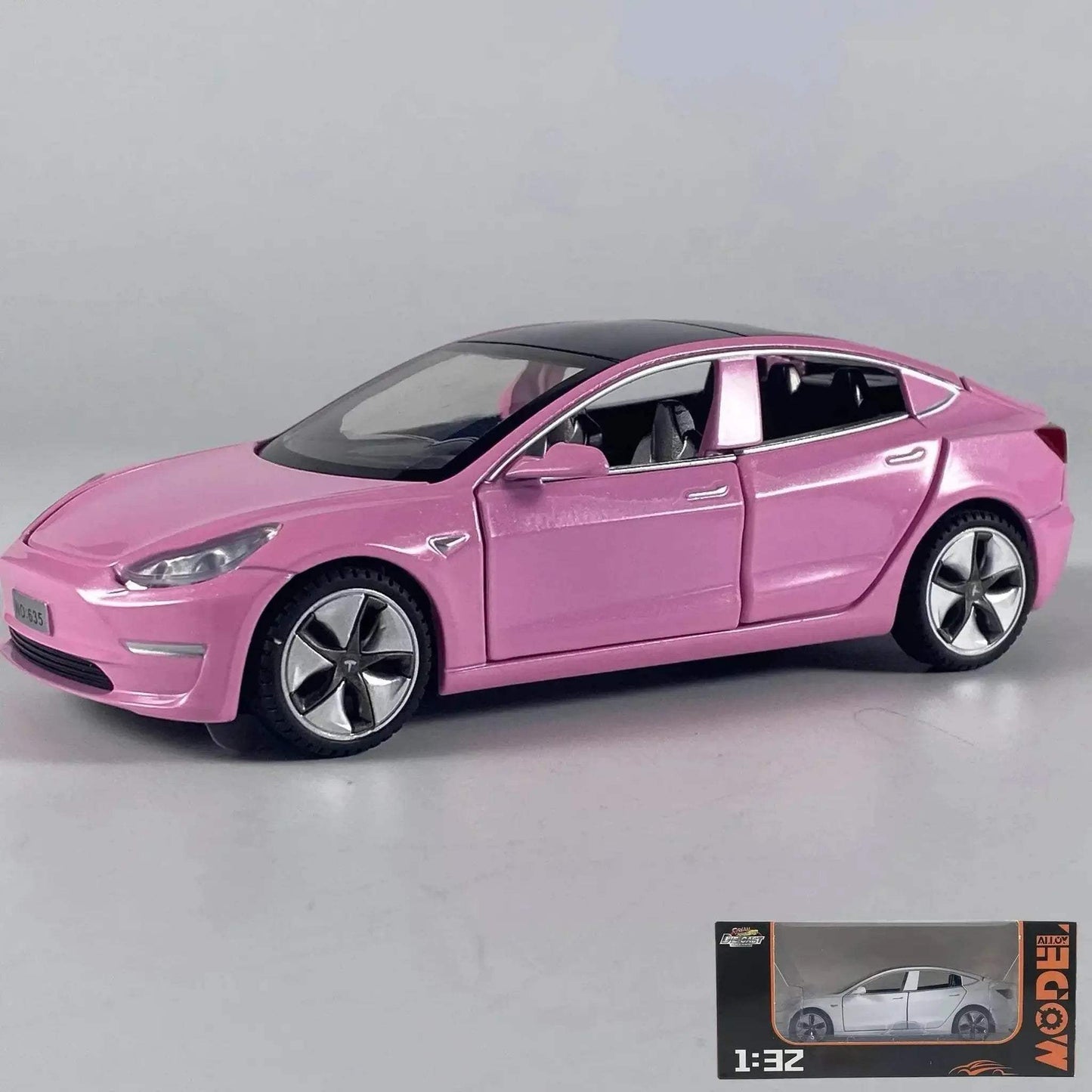 Premium Diecast Model Car 1 To 32 Scale High Fidelity New Energy Electric Vehicle Ornament Gift For Collectors - ToylandEU