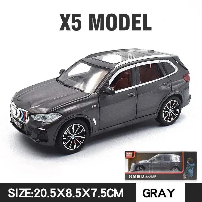 Premium Diecast Model Car BMW X5 Alloy Body With Realistic Sound And Light Perfect Gift For Kids - ToylandEU