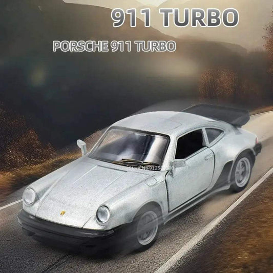 Premium Diecast Model Car Porsche 911 Turbo With Pull Back Action For Boys - ToylandEU
