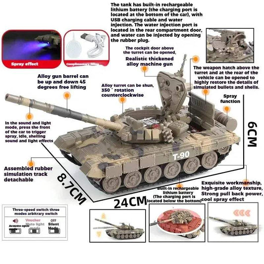 Premium Diecast Tank Model Realistic Sound Toyland EU - ToylandEU™