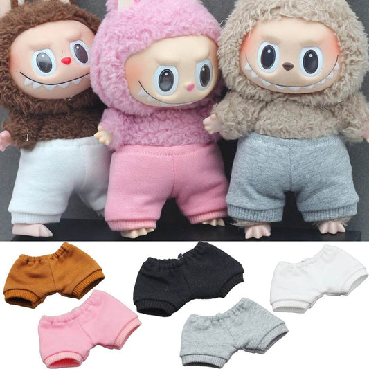 Premium Doll Accessories Denim Shorts Outfit for Labubu 17cm Toy Dolls - ToylandEU