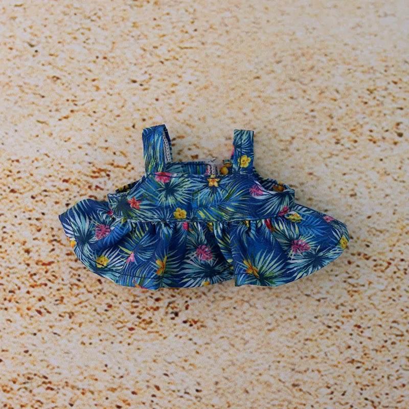 Premium Doll Clothes Set for Labubu Dolls Featuring Hawaiian Floral Shirt and Beach Shorts for Summer Fun Labubu - ToylandEU