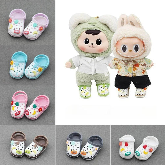 Premium Doll Footwear Plush Slipper Shoes For Labubu Dolls - ToylandEU