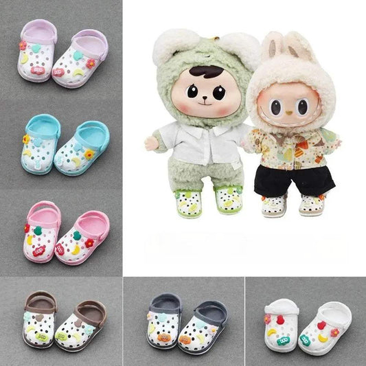 Premium Doll Footwear Plush Slipper Shoes For Labubu Dolls - ToylandEU