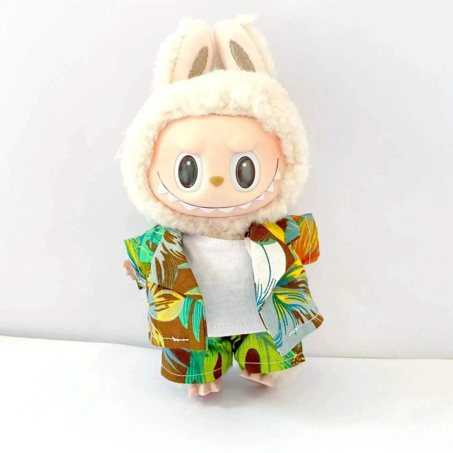 Premium Doll Outfit Set for Labubu 3.0 Featuring Vibrant Hawaiian Beach Wear for Collectors and Enthusiasts - ToylandEU