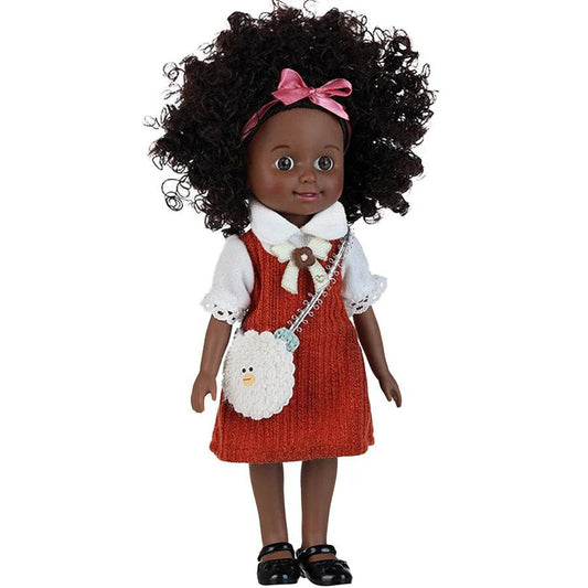 Premium Doll Set African American Natural Hair For Toddlers - ToylandEU