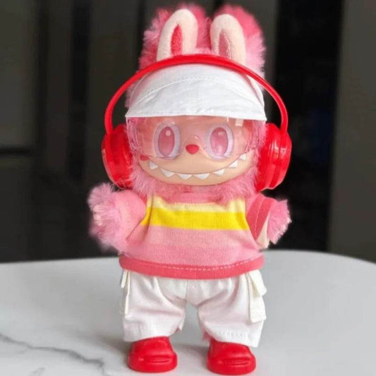 Premium Doll T Shirt Macaron Stripe For Labubu Dolls - ToylandEU