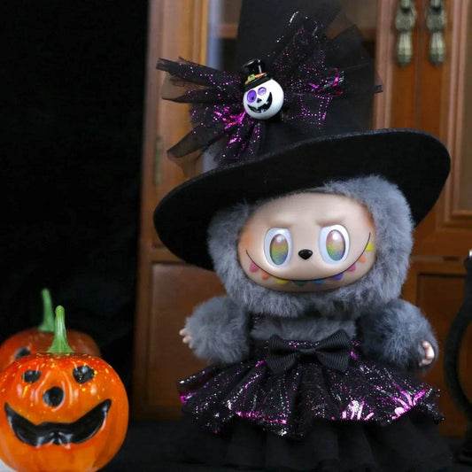Premium Doll Witch Pumpkin Skirt With Spider Hat For Ladbubu - ToylandEU