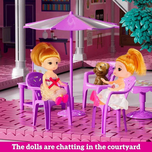 Premium Dollhouse Playset 5 Storey Villa 18 Rooms For Kids - ToylandEU