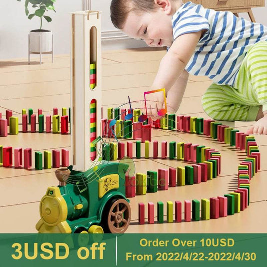 Premium Domino Train Set With Sound And Light For Kids - ToylandEU