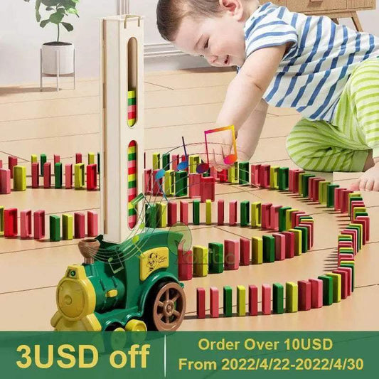 Premium Domino Train Set Playset With Sound Toyland EU - ToylandEU™
