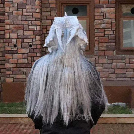 Premium Dragon Mask With Fur Dragon Head Latex For Adults - ToylandEU