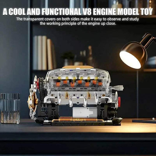 Premium Educational Block Set V8 Engine Toyland EU - ToylandEU™