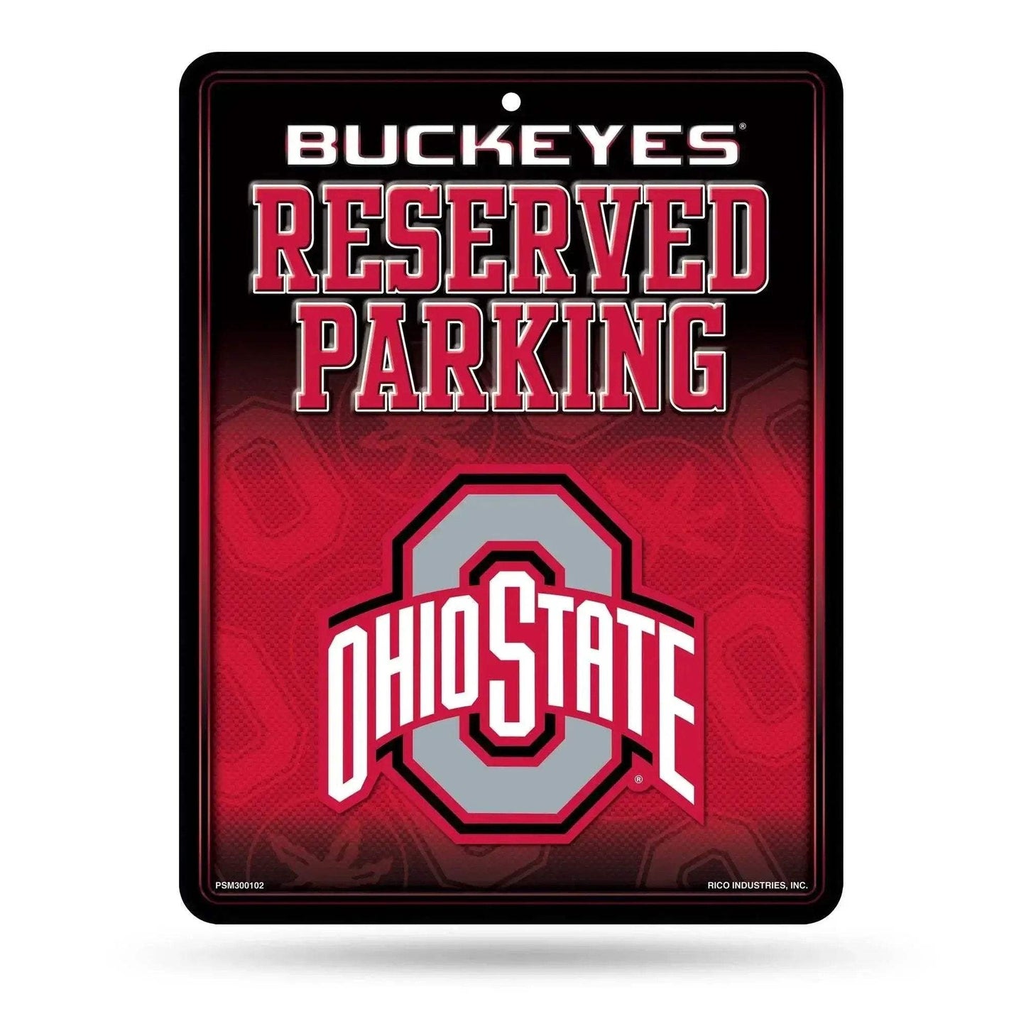 Premium Embossed Ohio State Buckeyes Metal Parking Sign - ToylandEU™