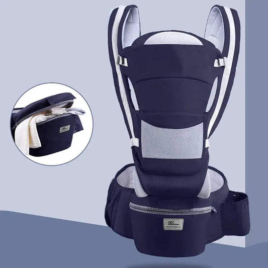 Premium Ergonomic Baby Carrier Backpack With Front Facing Kangaroo Seat For Newborns And Infants For Travel - ToylandEU