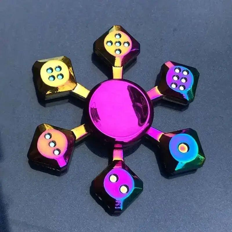 Premium Fidget Spinner Rainbow Metal Gyro 2 Toyland EU - ToylandEU™