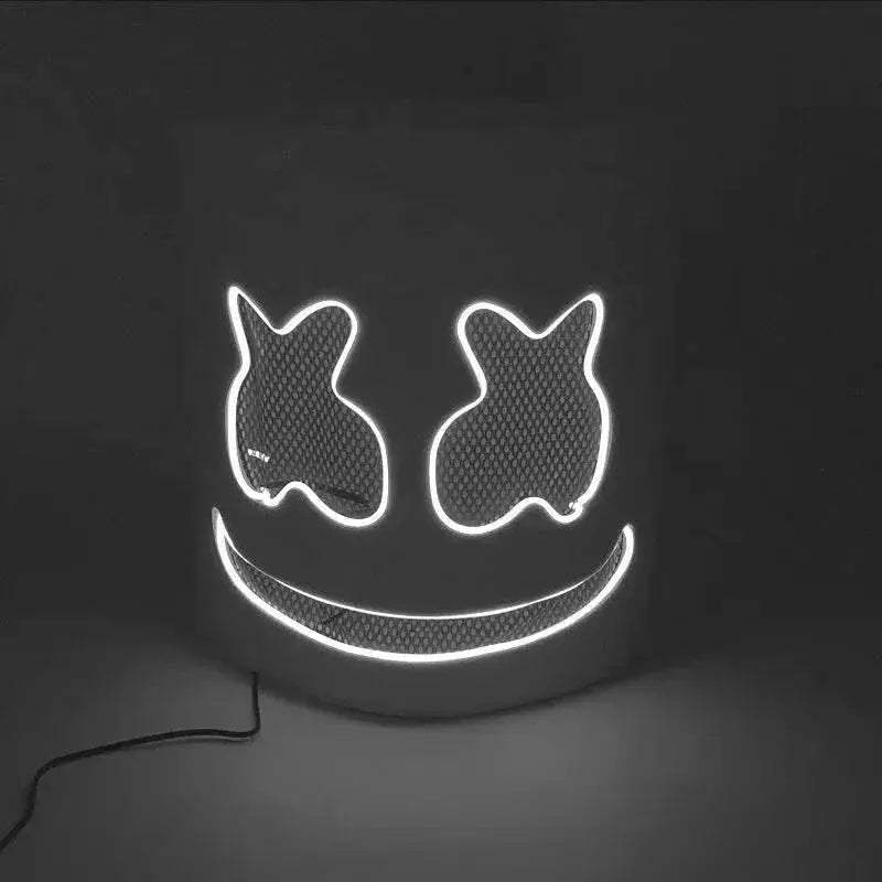Glowing LED Neon Full Face Mask 3 Modes Toyland EU - ToylandEU™