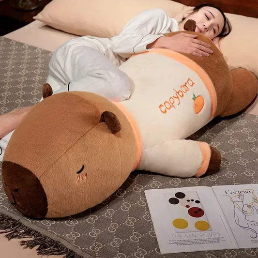 Premium Giant Capybara Plush Toy Throw Pillow 100cm Cute Cartoon Design For Home Decor Gift - ToylandEU