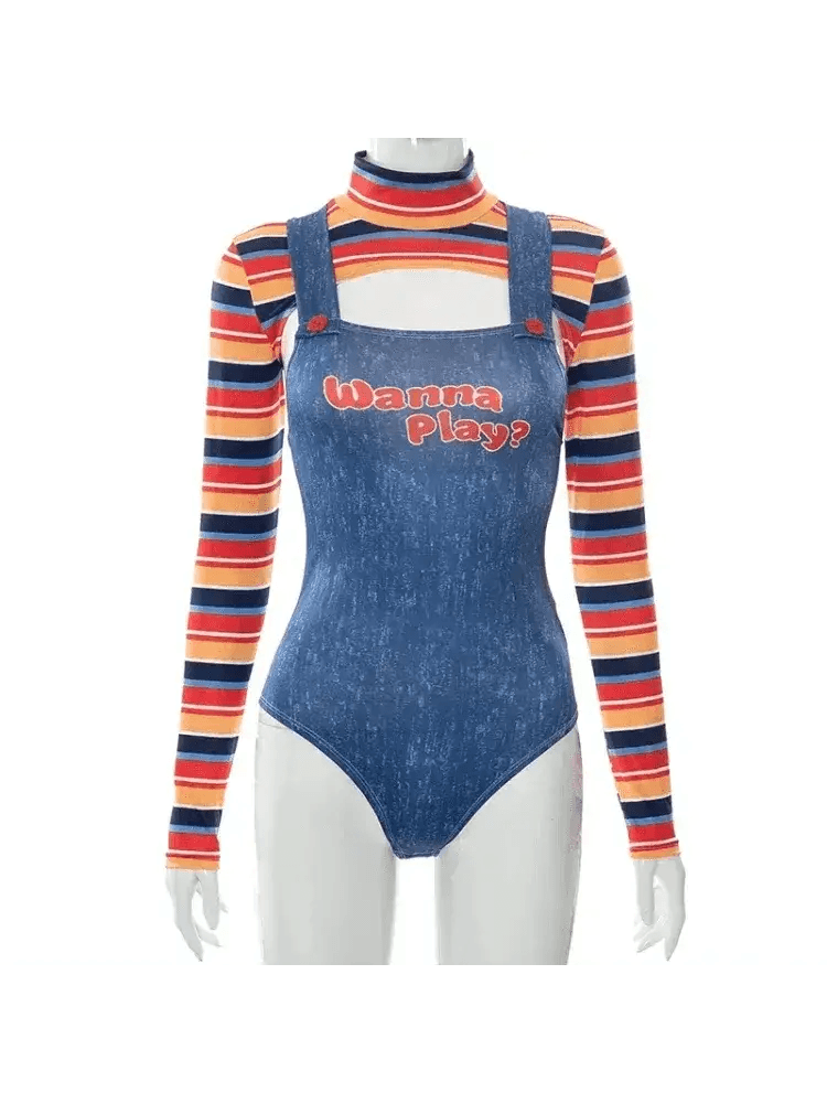 Premium Chucky Cosplay Two Piece Costume Toyland EU - ToylandEU™