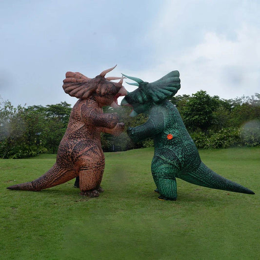 Premium Inflatable Dinosaur Costume Realistic Triceratops Design for Adults Halloween Party and Cosplay Events - ToylandEU