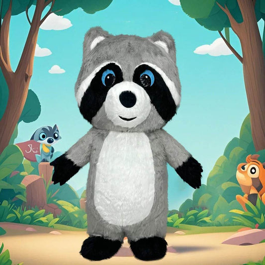 Premium Inflatable Raccoon Costume Plush For Adults - ToylandEU