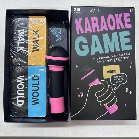 Premium Karaoke Game 250 Lyrics Cards Pink Mic Family Night - ToylandEU