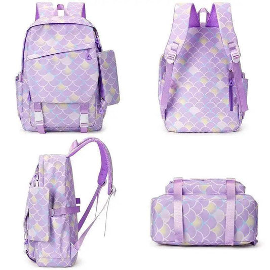 Bold 3Piece Kids Backpack Set Little Mermaid Toyland EU - ToylandEU™