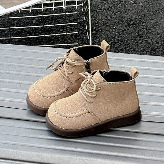 Premium Kids Boots Waterproof Leather Ankle Length Unisex - ToylandEU