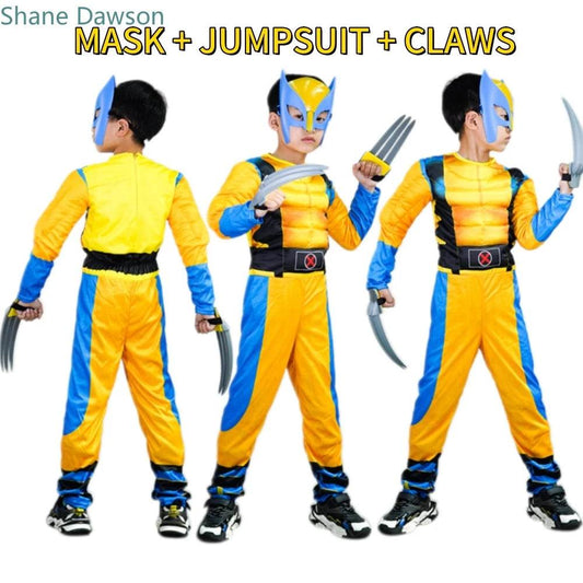 Premium Kids Costume Wolverine Claws and Mask for Boys - ToylandEU