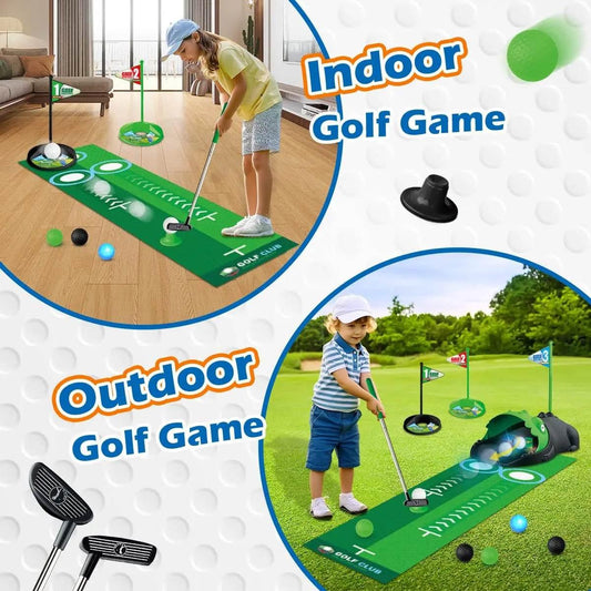 Premium Kids Golf Club Set LED Ball Returner For 3 Plus - ToylandEU