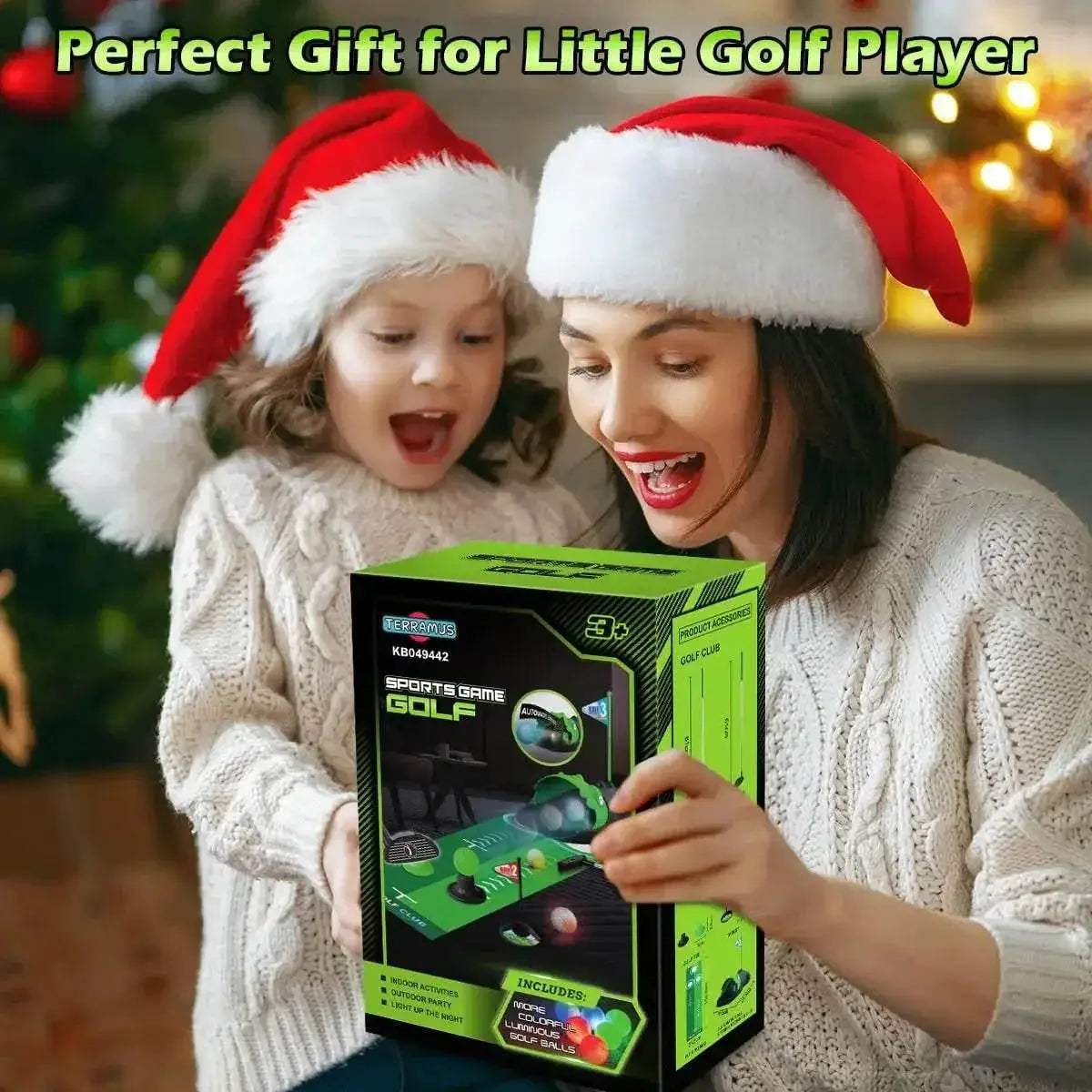 Bright Kids Golf Club Set LED Ball Returner Toyland EU - ToylandEU™